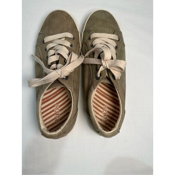 Taos Women’s canvas low top star beige sneakers size 6.5. #S-0327 - Picture 5 of 8
